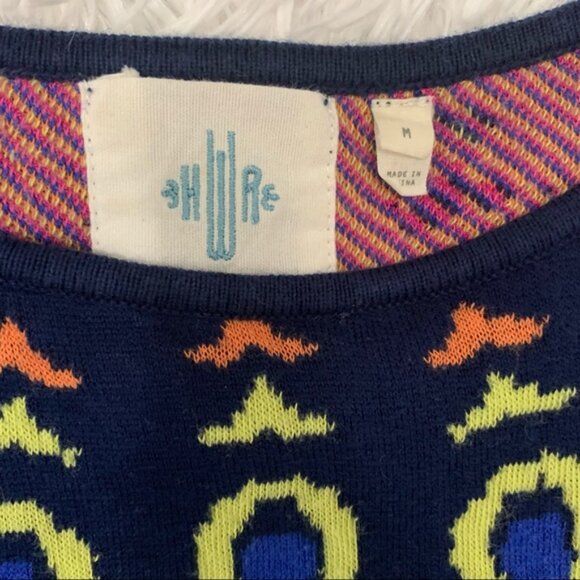 Anthropologie onogram loral ntarsia weater - Picture 8 of 16